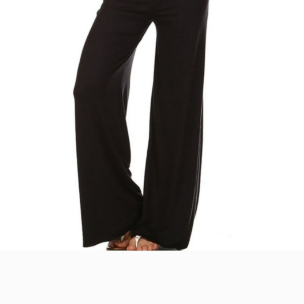 Black Wide Leg Palazzo Dress Pants
